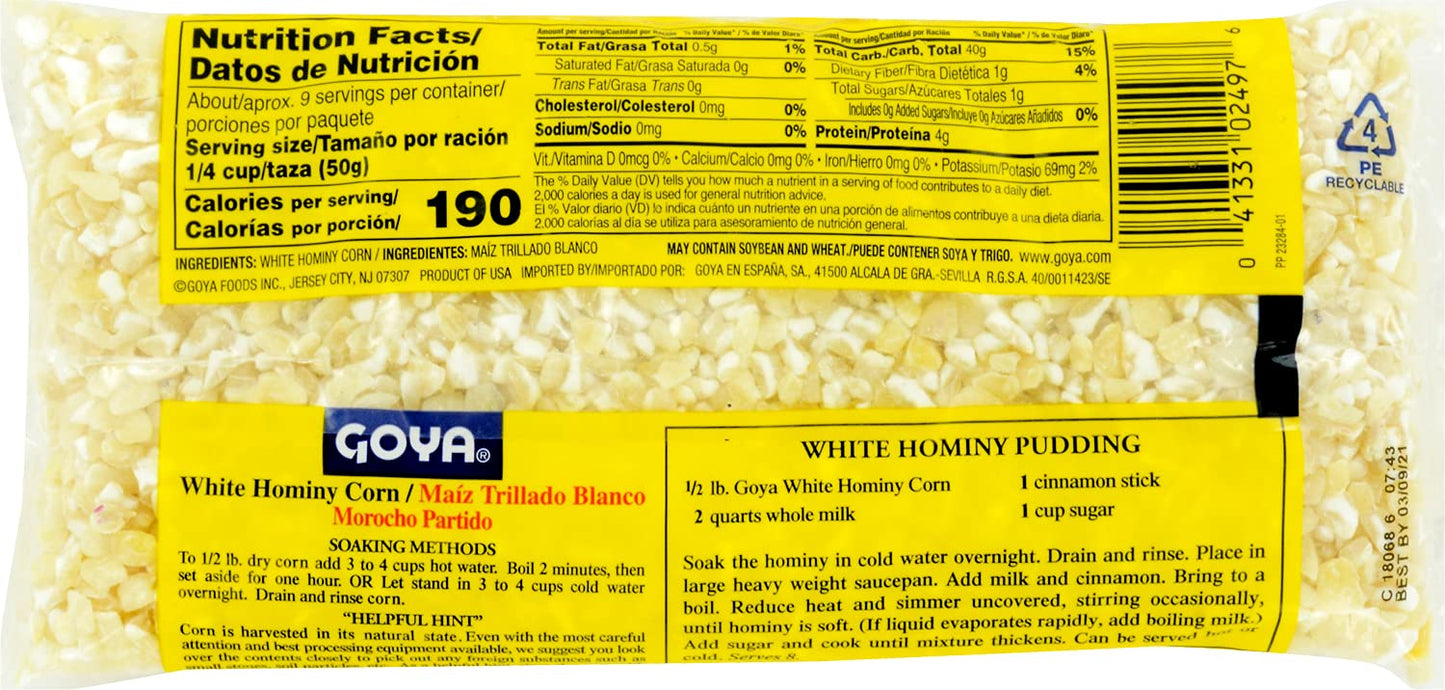 GOYA WHITE HOMINY CORN