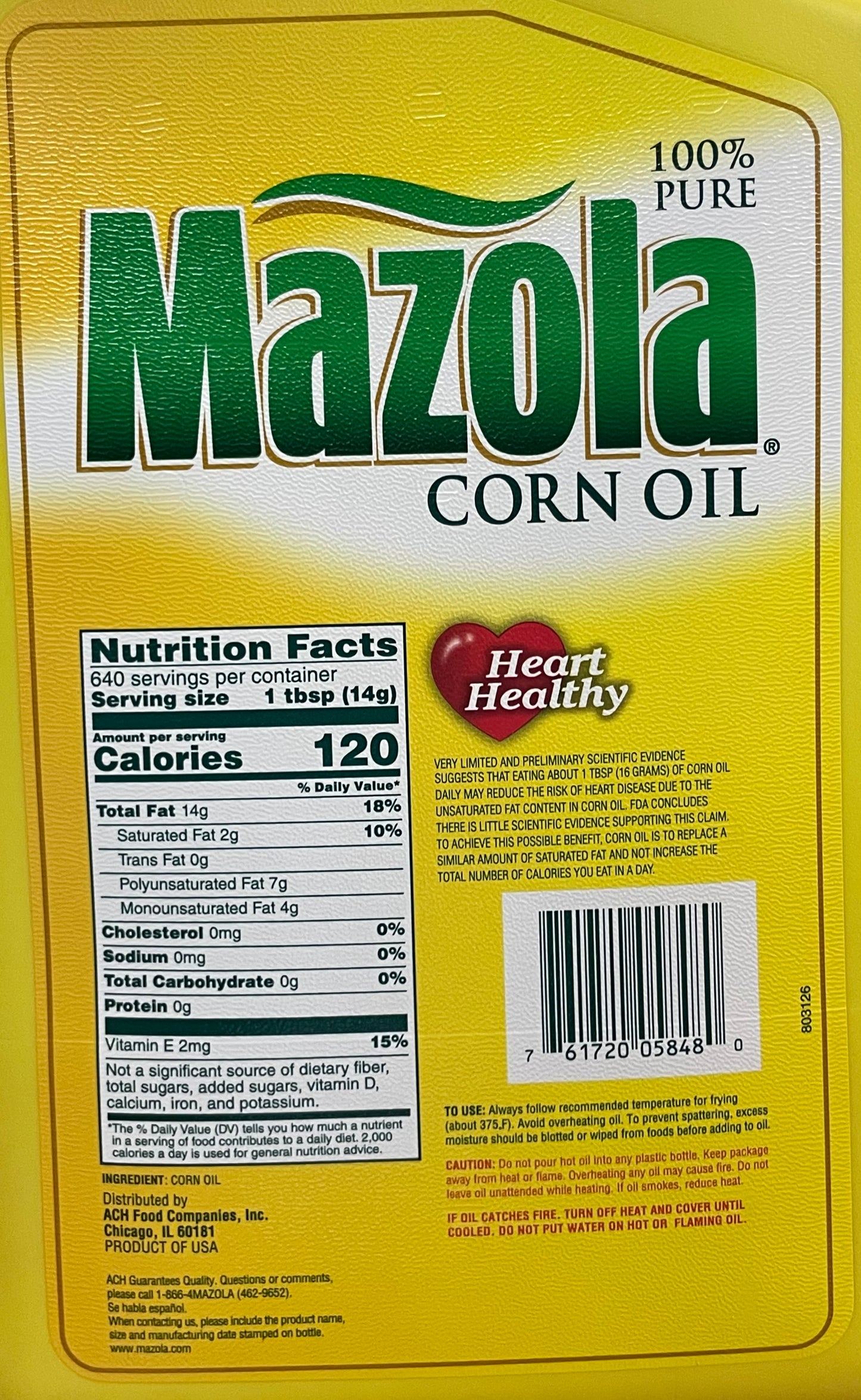 MAZOLA CORN OIL